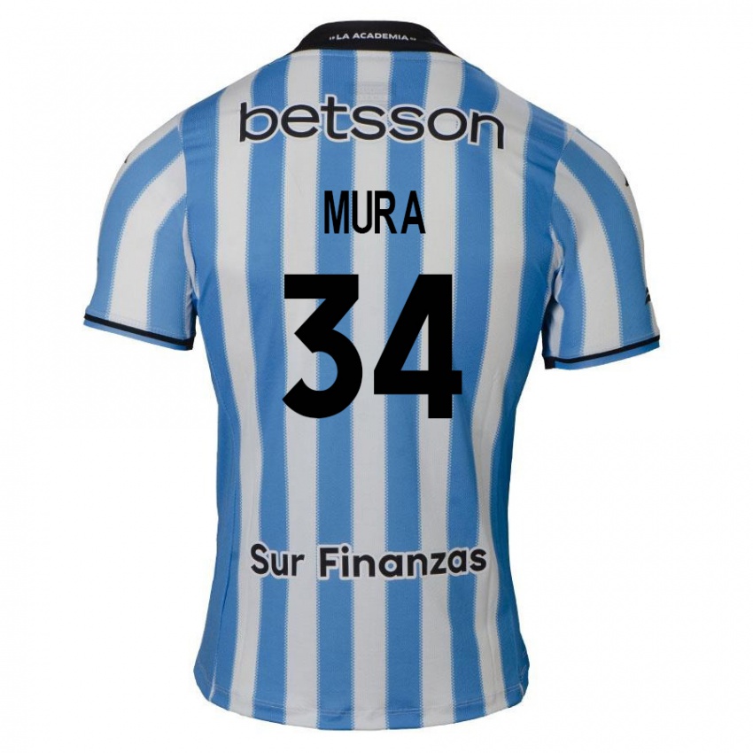 Homem Camisola Facundo Mura #34 Azul Branco Preto Principal 2024/25 Camisa Brasil