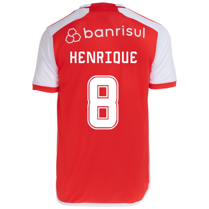 Homem Camisola Bruno Henrique #8 Vermelho Branco Principal 2024/25 Camisa Brasil