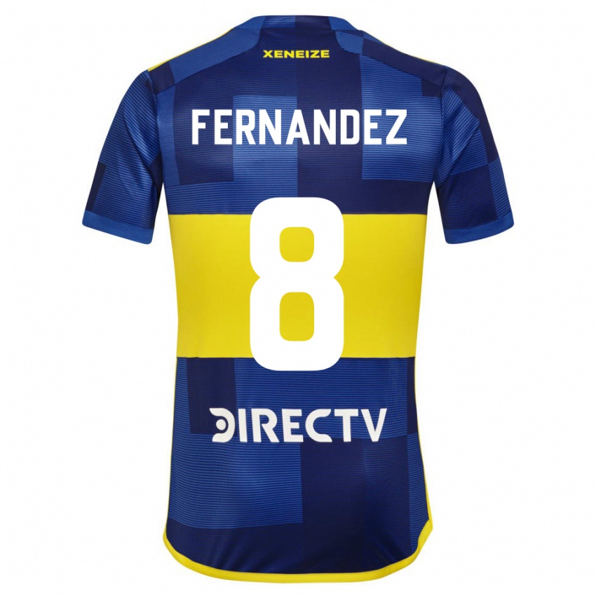 Homem Camisola Guillermo Fernandez #8 Azul Amarelo Principal 2024/25 Camisa Brasil