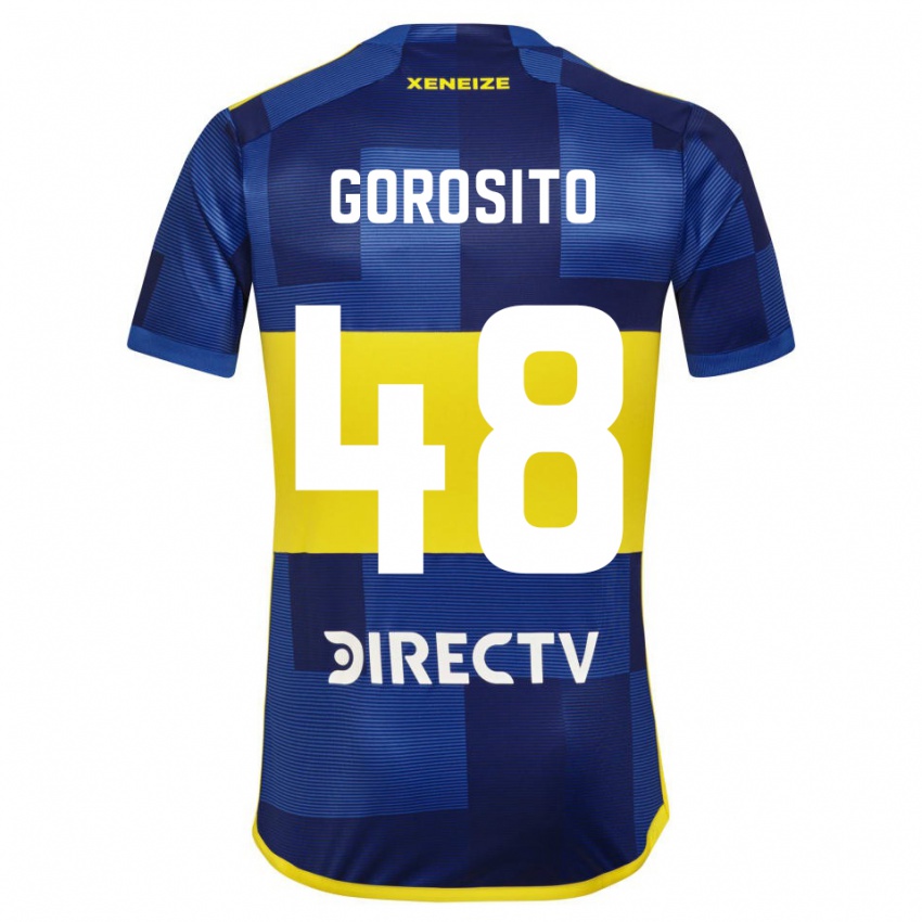 Homem Camisola Dylan Gorosito #48 Azul Amarelo Principal 2024/25 Camisa Brasil