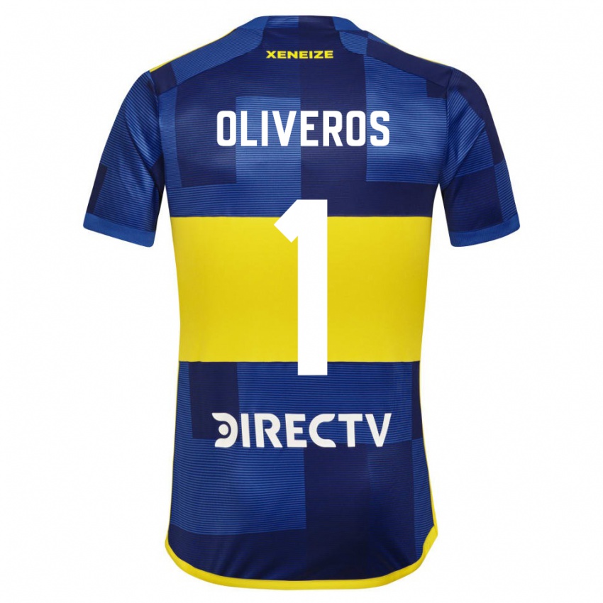 Homem Camisola Laurina Oliveros #1 Azul Amarelo Principal 2024/25 Camisa Brasil