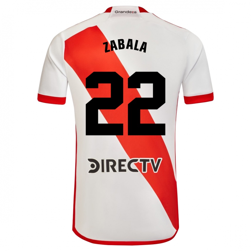 Homem Camisola Daniel Zabala #22 Branco Vermelho Principal 2024/25 Camisa Brasil