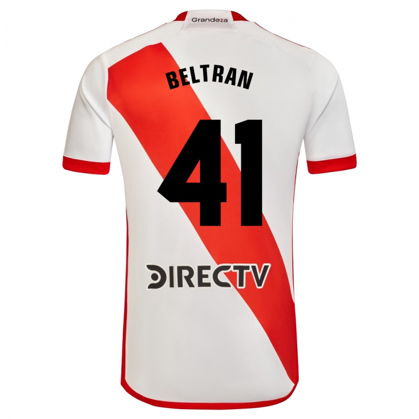 Homem Camisola Santiago Beltrán #41 Branco Vermelho Principal 2024/25 Camisa Brasil