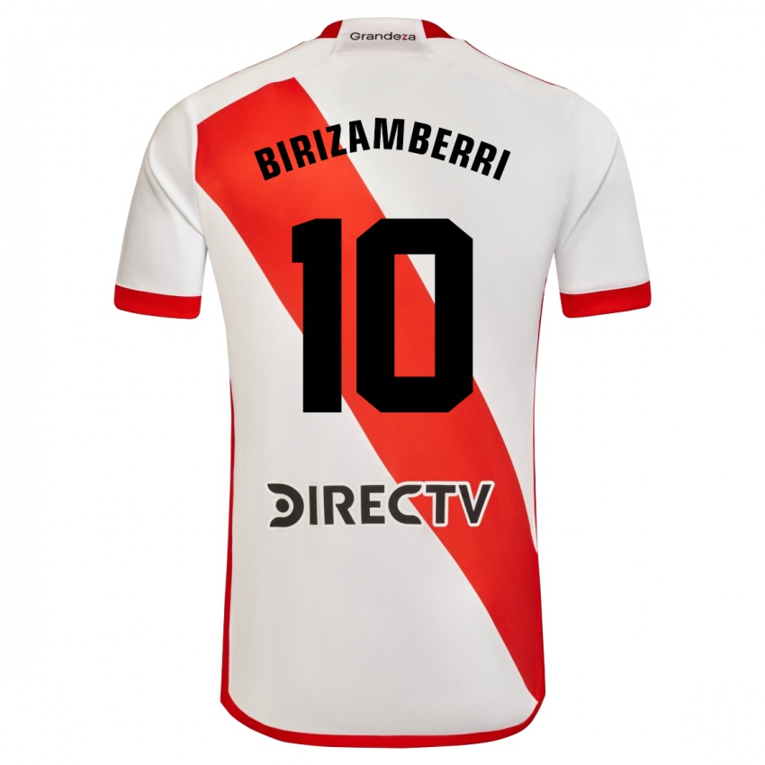 Homem Camisola María Carolina Birizamberri Rivero #10 Branco Vermelho Principal 2024/25 Camisa Brasil