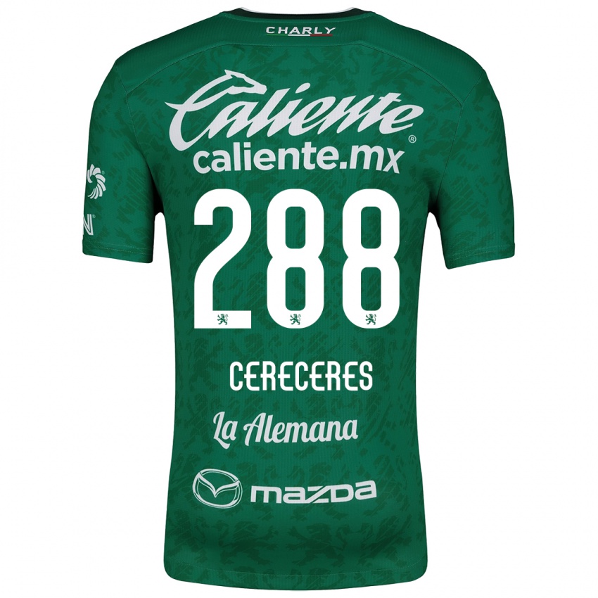 Homem Camisola Thomas Cereceres #288 Verde Branco Principal 2024/25 Camisa Brasil