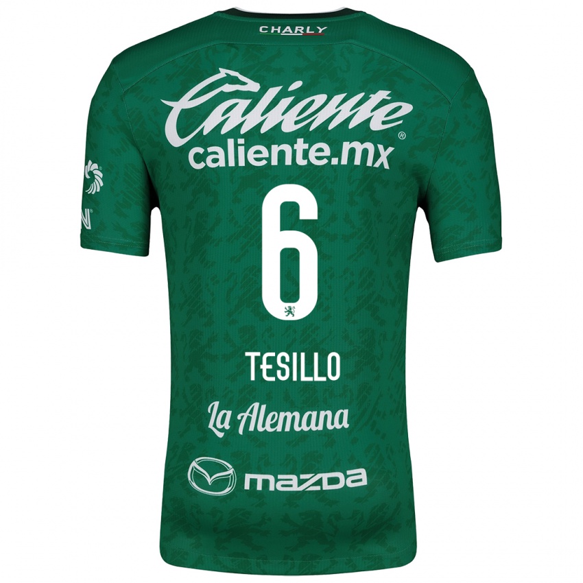 Homem Camisola William Tesillo #6 Verde Branco Principal 2024/25 Camisa Brasil