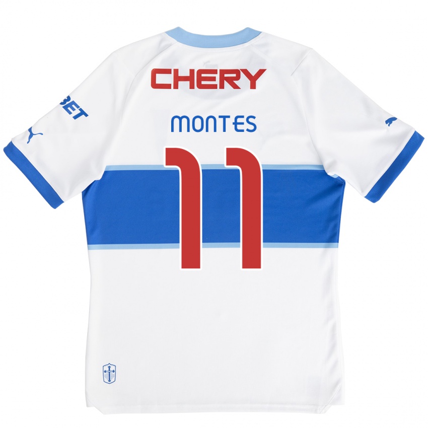 Homem Camisola Clemente Montes #11 Branco Azul Principal 2024/25 Camisa Brasil