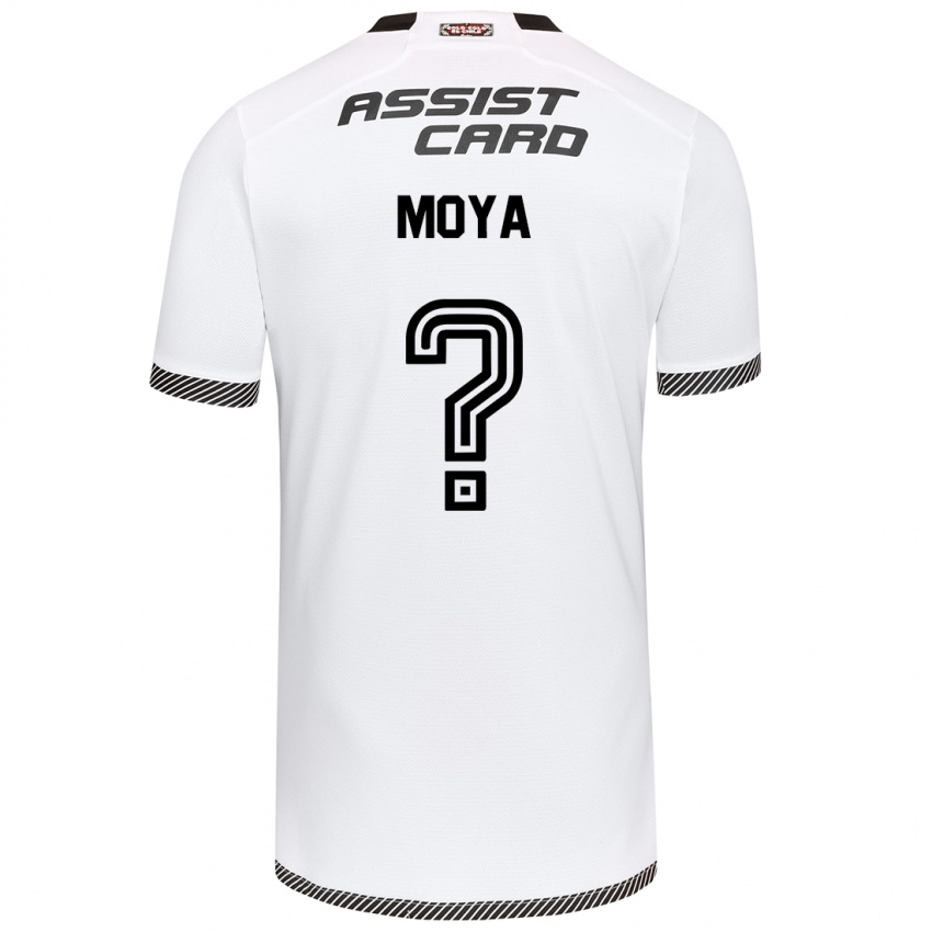 Homem Camisola Matías Moya #0 Branco Preto Principal 2024/25 Camisa Brasil