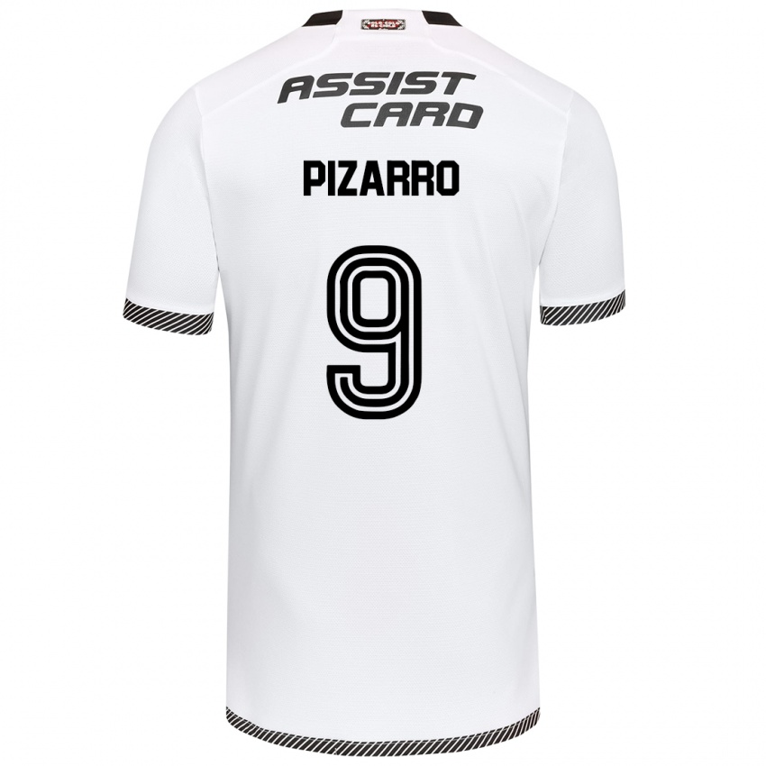 Homem Camisola Damián Pizarro #9 Branco Preto Principal 2024/25 Camisa Brasil