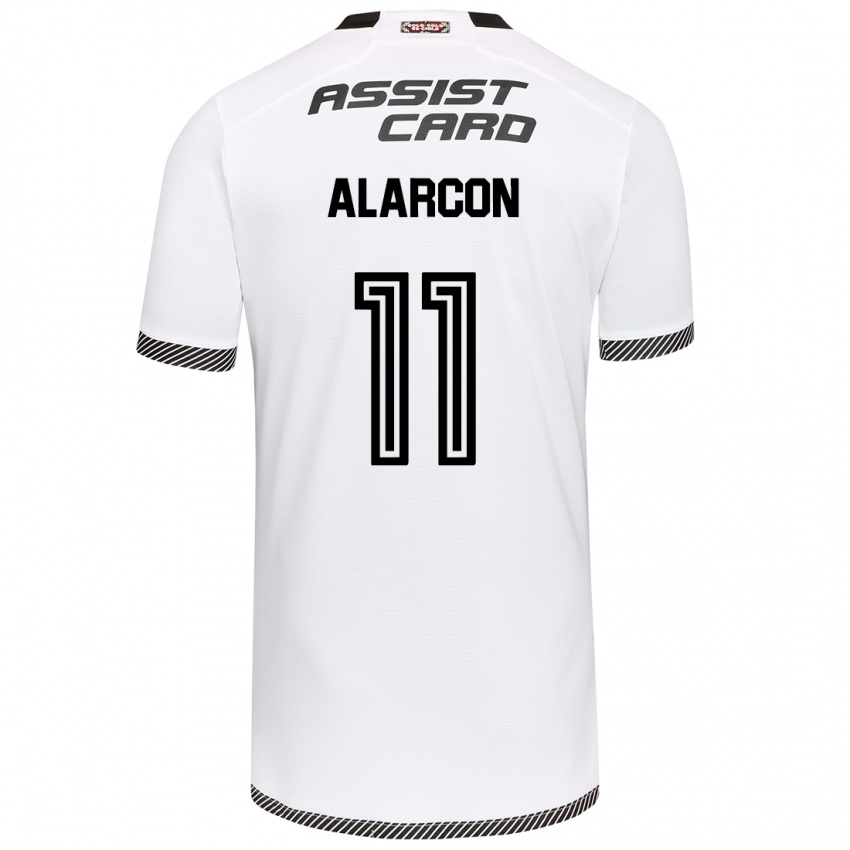 Homem Camisola Antonia Alarcón #11 Branco Preto Principal 2024/25 Camisa Brasil