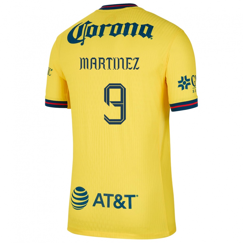 Homem Camisola Katty Martinez #9 Amarelo Azul Principal 2024/25 Camisa Brasil