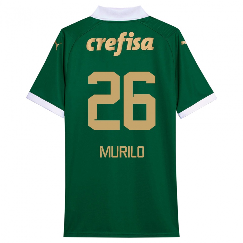 Homem Camisola Murilo #26 Verde Branco Principal 2024/25 Camisa Brasil