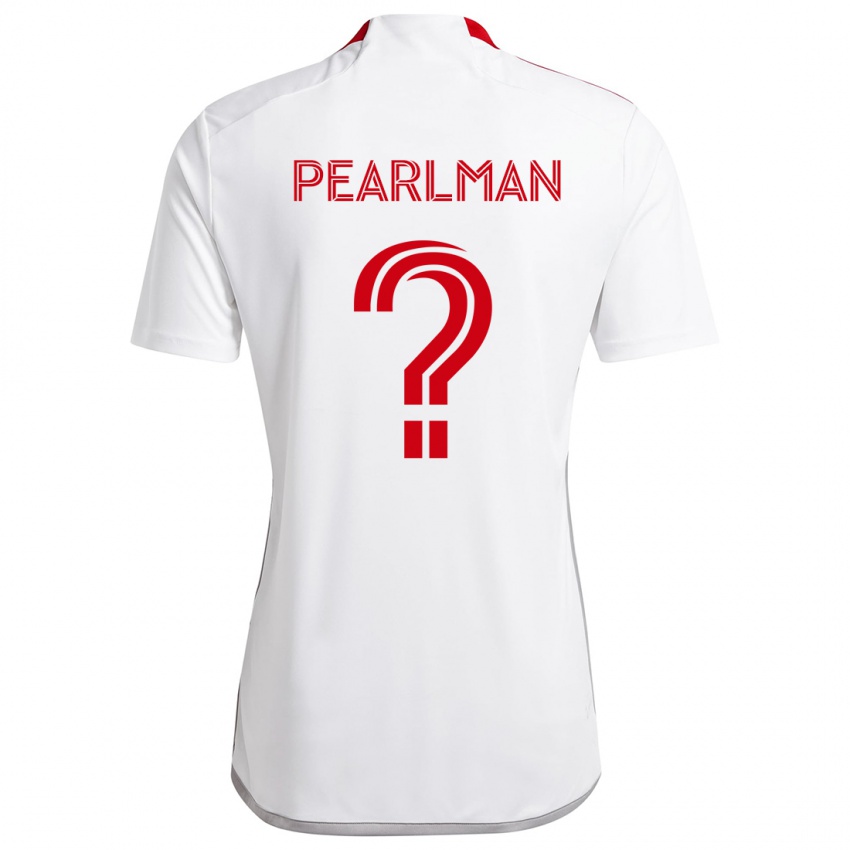 Homem Camisola Adam Pearlman #0 Branco Vermelho Alternativa 2024/25 Camisa Brasil