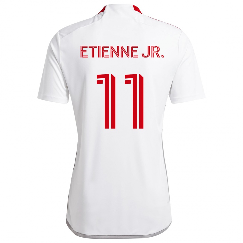 Homem Camisola Derrick Etienne Jr. #11 Branco Vermelho Alternativa 2024/25 Camisa Brasil