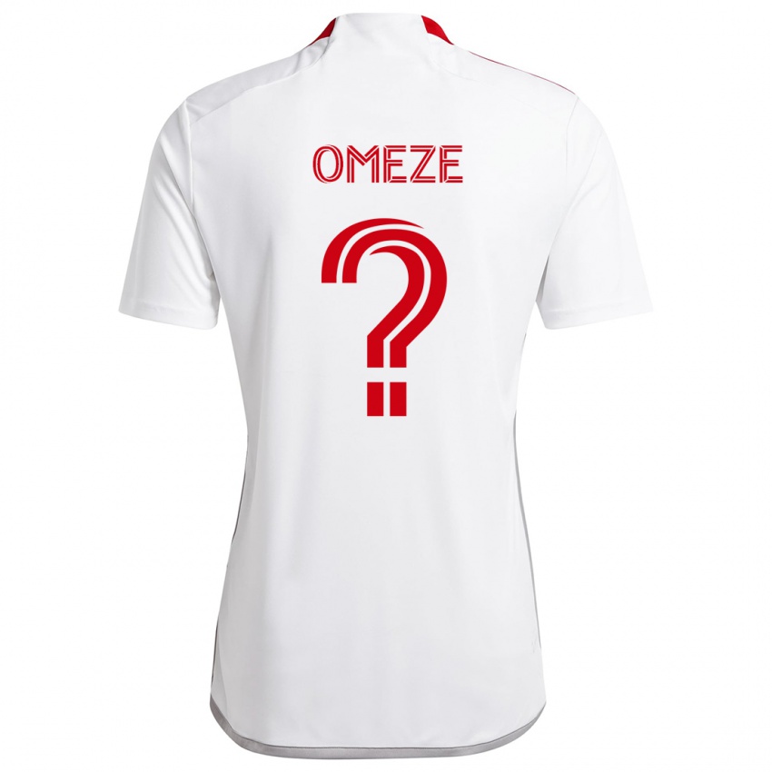 Homem Camisola Chimere Omeze #0 Branco Vermelho Alternativa 2024/25 Camisa Brasil