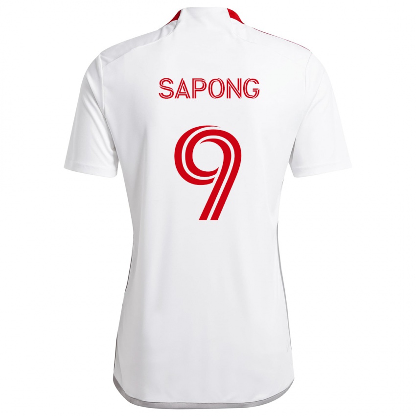 Homem Camisola C.j. Sapong #9 Branco Vermelho Alternativa 2024/25 Camisa Brasil