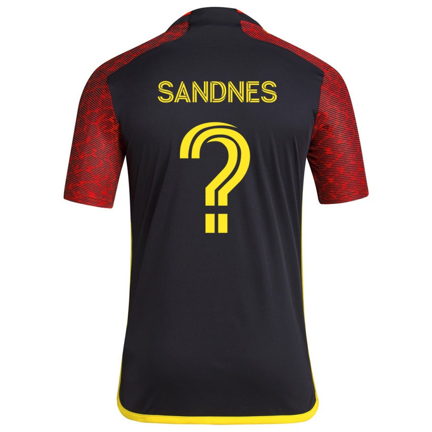 Homem Camisola Gallatin Sandnes #0 Vermelho Preto Alternativa 2024/25 Camisa Brasil