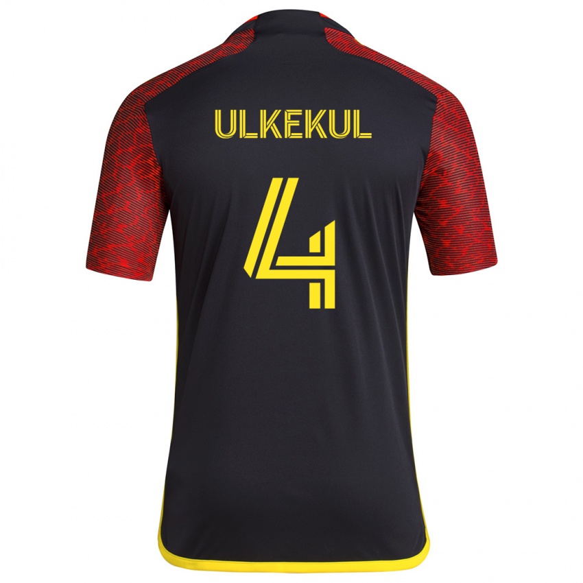 Homem Camisola Jodi Ulkekul #4 Vermelho Preto Alternativa 2024/25 Camisa Brasil