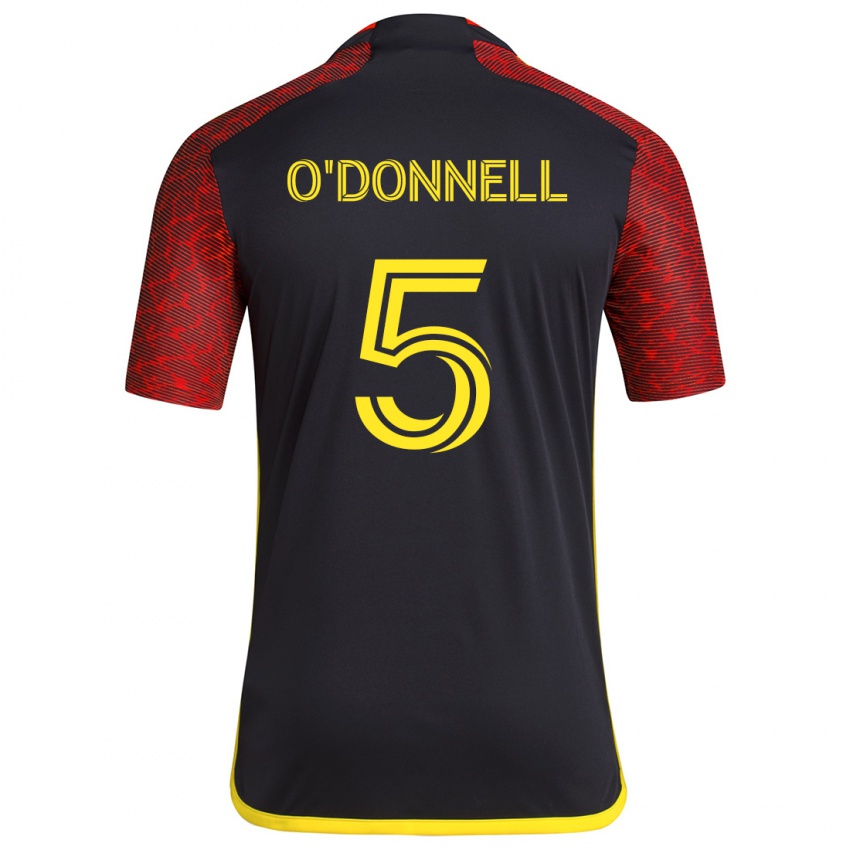 Homem Camisola Kristina O'donnell #5 Vermelho Preto Alternativa 2024/25 Camisa Brasil