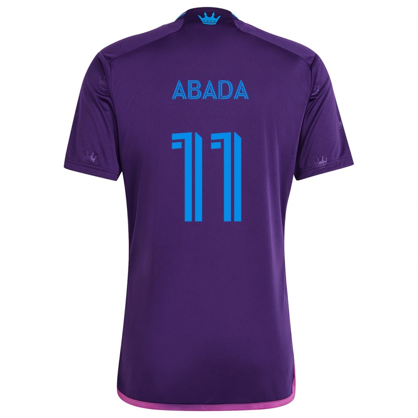 Homem Camisola Liel Abada #11 Roxo Azulado Alternativa 2024/25 Camisa Brasil