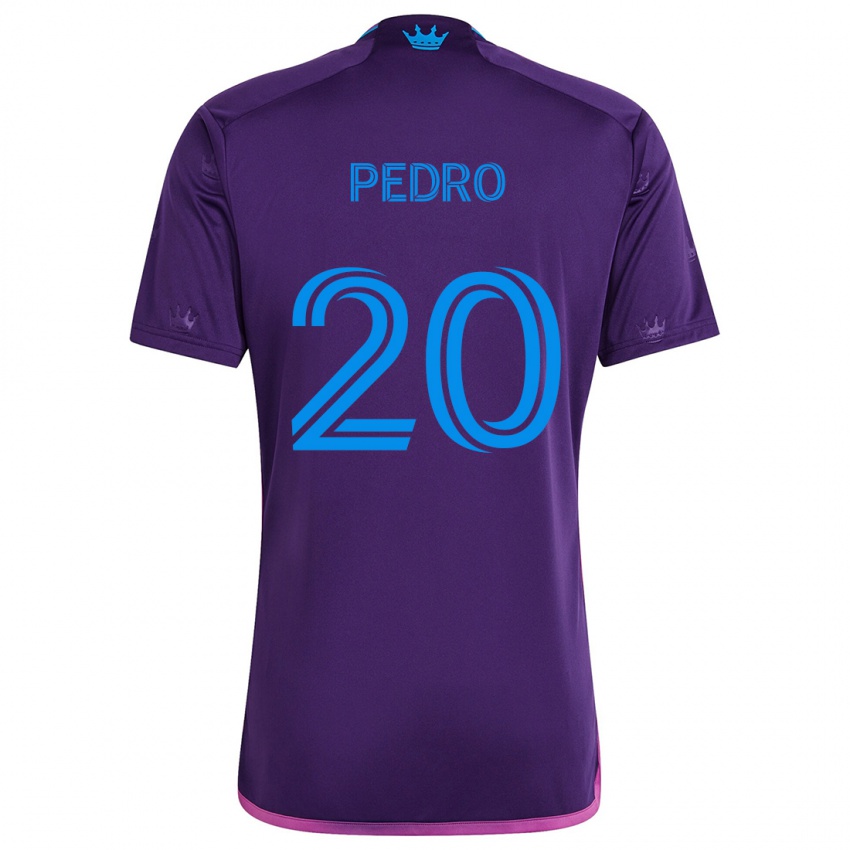 Homem Camisola João Pedro #20 Roxo Azulado Alternativa 2024/25 Camisa Brasil