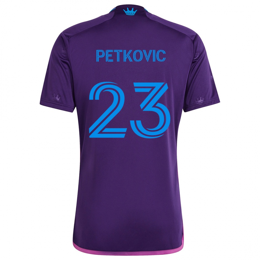 Homem Camisola Nikola Petkovic #23 Roxo Azulado Alternativa 2024/25 Camisa Brasil