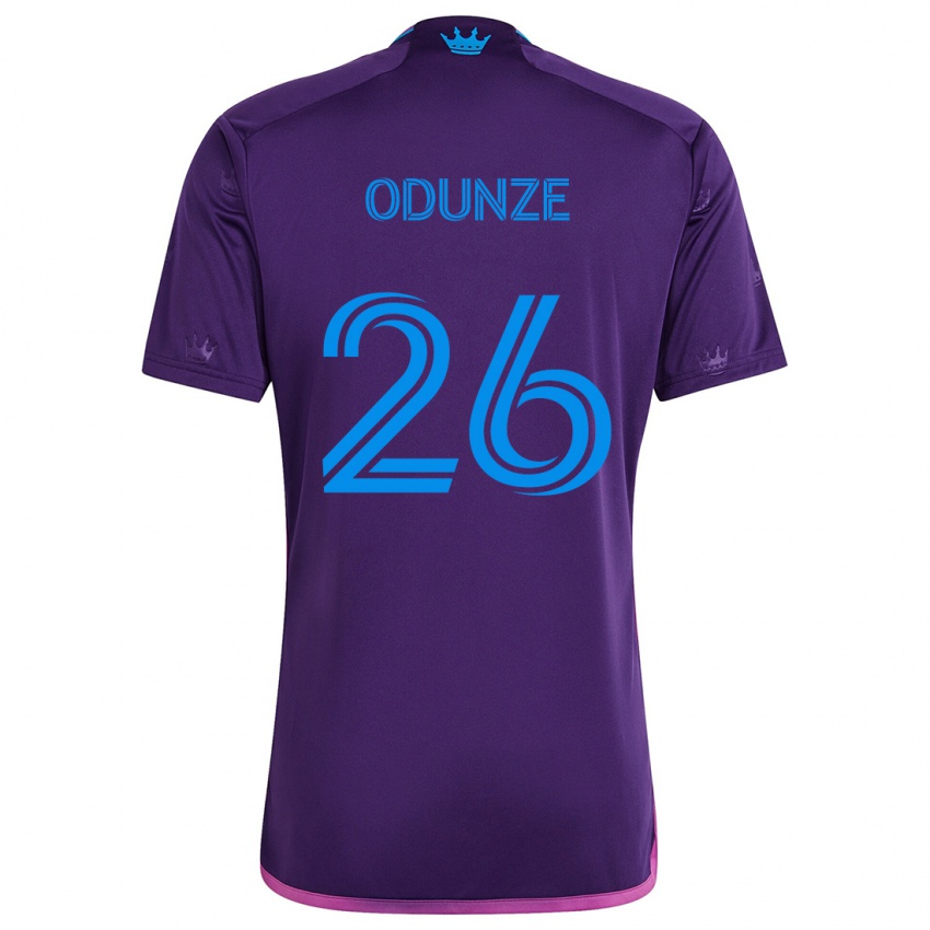 Homem Camisola Chituru Odunze #26 Roxo Azulado Alternativa 2024/25 Camisa Brasil