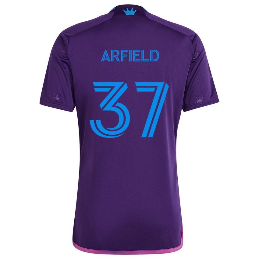 Homem Camisola Scott Arfield #37 Roxo Azulado Alternativa 2024/25 Camisa Brasil