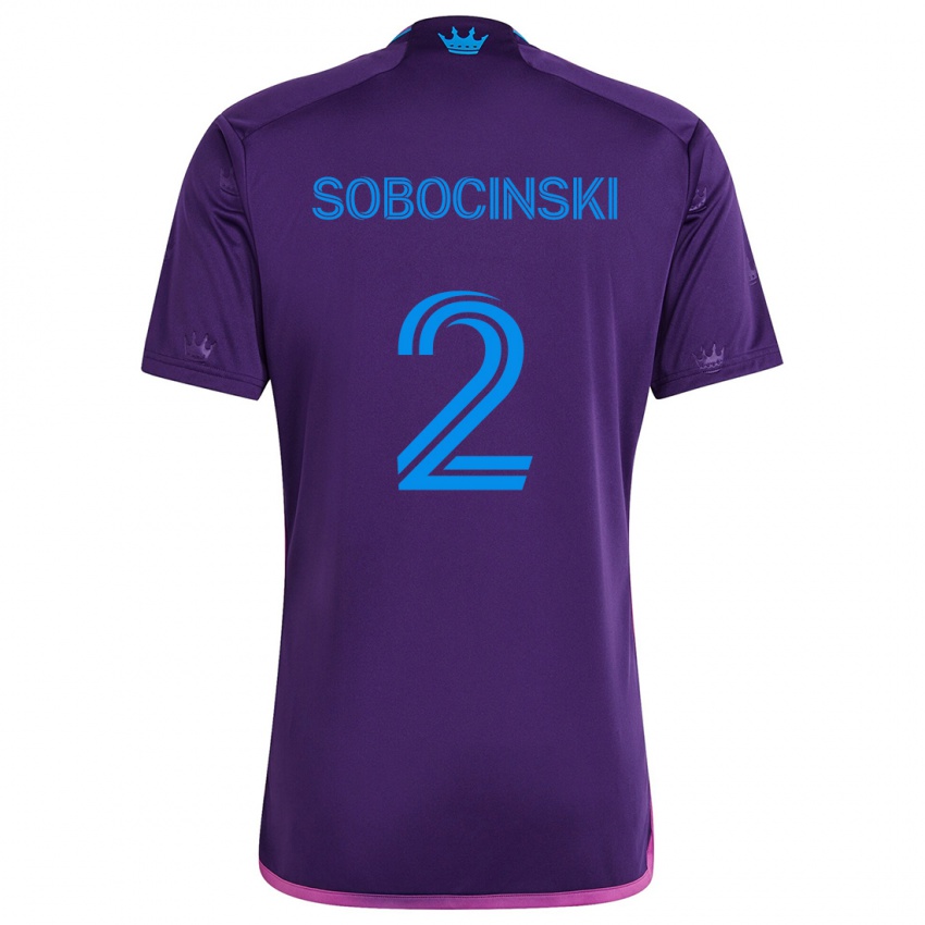 Homem Camisola Jan Sobocinski #2 Roxo Azulado Alternativa 2024/25 Camisa Brasil