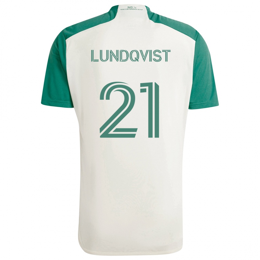 Homem Camisola Adam Lundqvist #21 Cores Bronzeadas Verde Alternativa 2024/25 Camisa Brasil