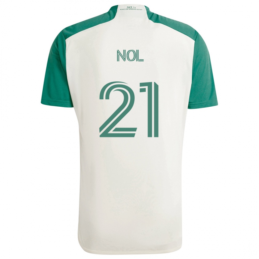 Homem Camisola Valentin Noël #21 Cores Bronzeadas Verde Alternativa 2024/25 Camisa Brasil