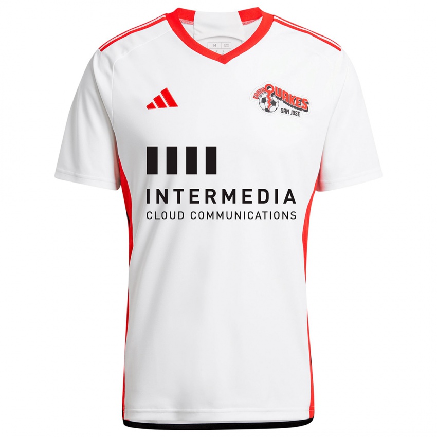 Homem Camisola Jermaine Spivey #0 Branco Vermelho Alternativa 2024/25 Camisa Brasil