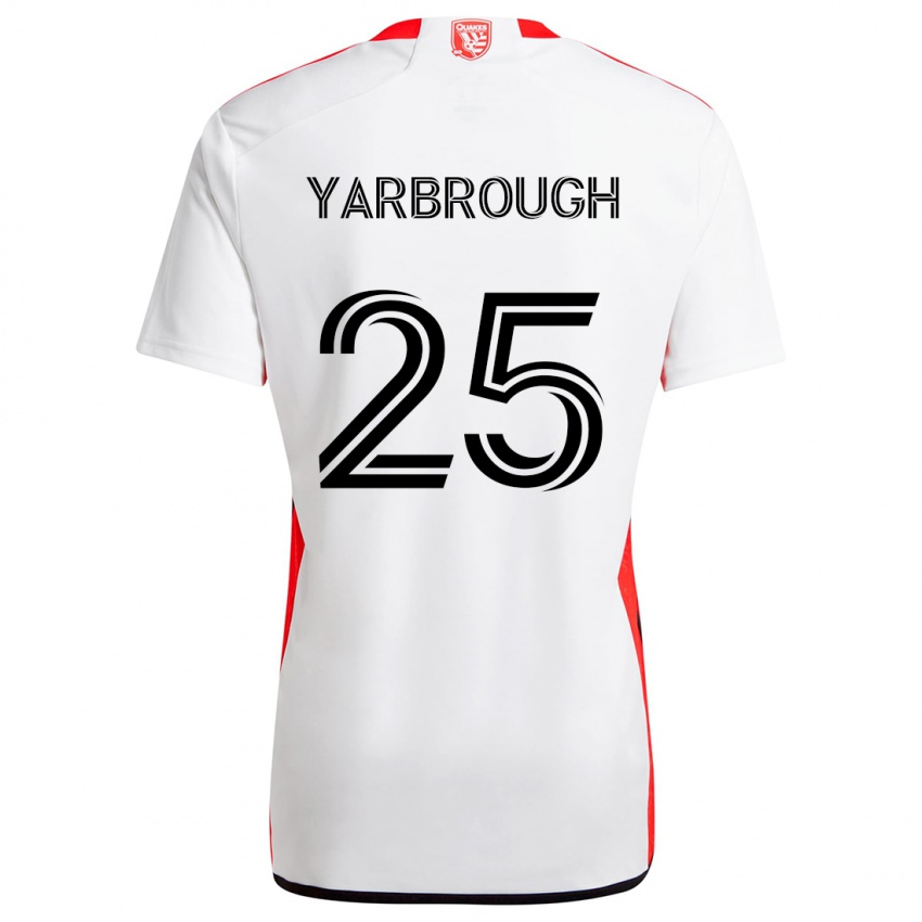 Homem Camisola William Yarbrough #25 Branco Vermelho Alternativa 2024/25 Camisa Brasil