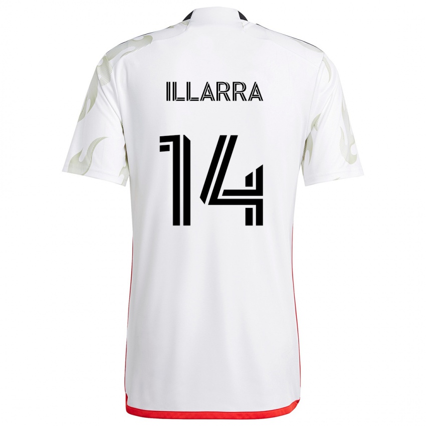 Homem Camisola Asier Illarramendi #14 Branco Vermelho Preto Alternativa 2024/25 Camisa Brasil