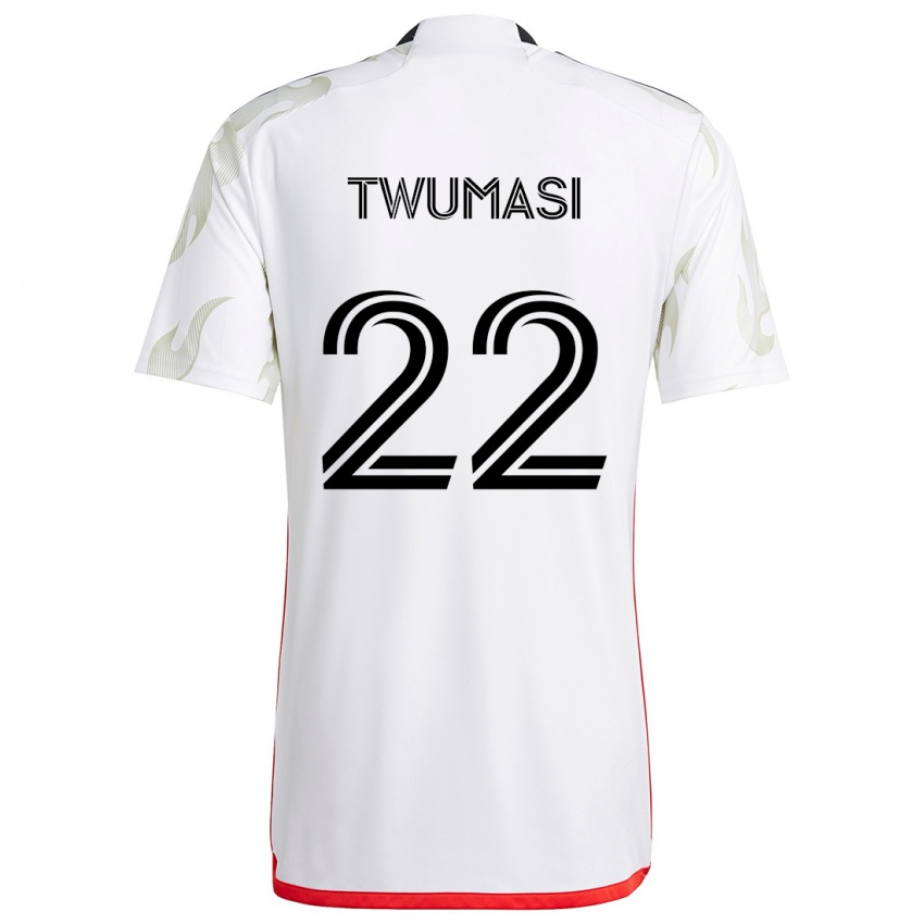 Homem Camisola Ema Twumasi #22 Branco Vermelho Preto Alternativa 2024/25 Camisa Brasil