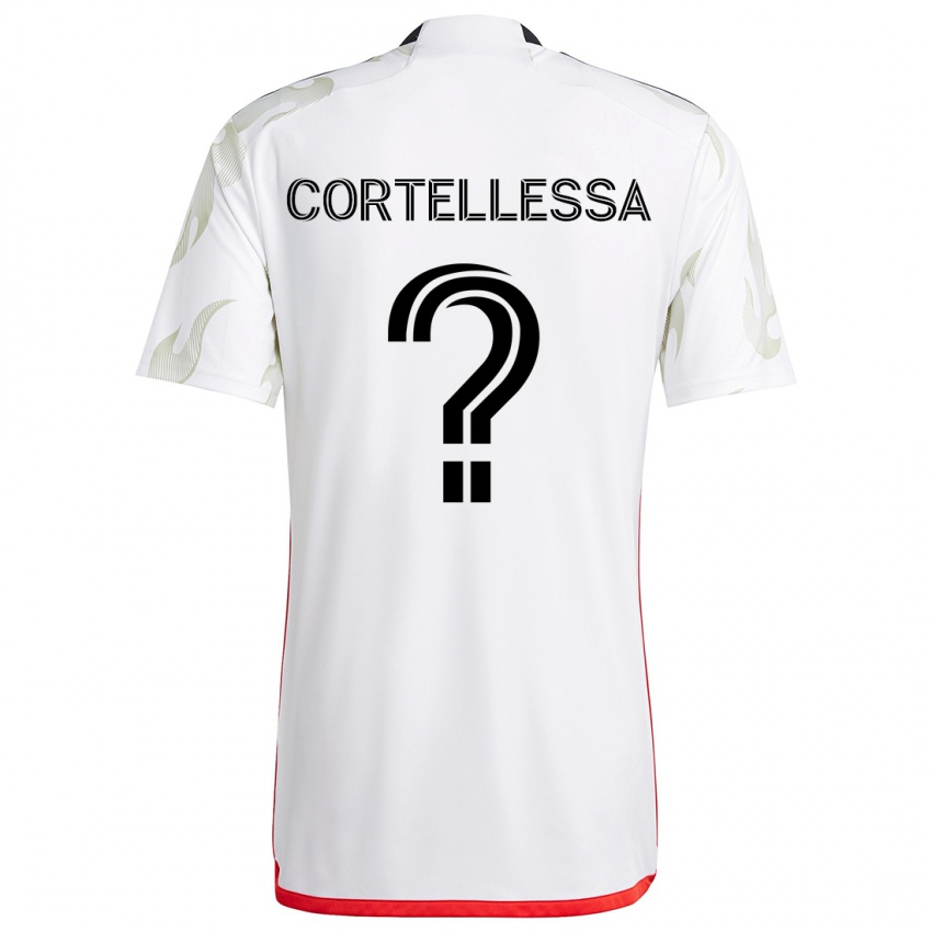 Homem Camisola Michael Cortellessa #0 Branco Vermelho Preto Alternativa 2024/25 Camisa Brasil