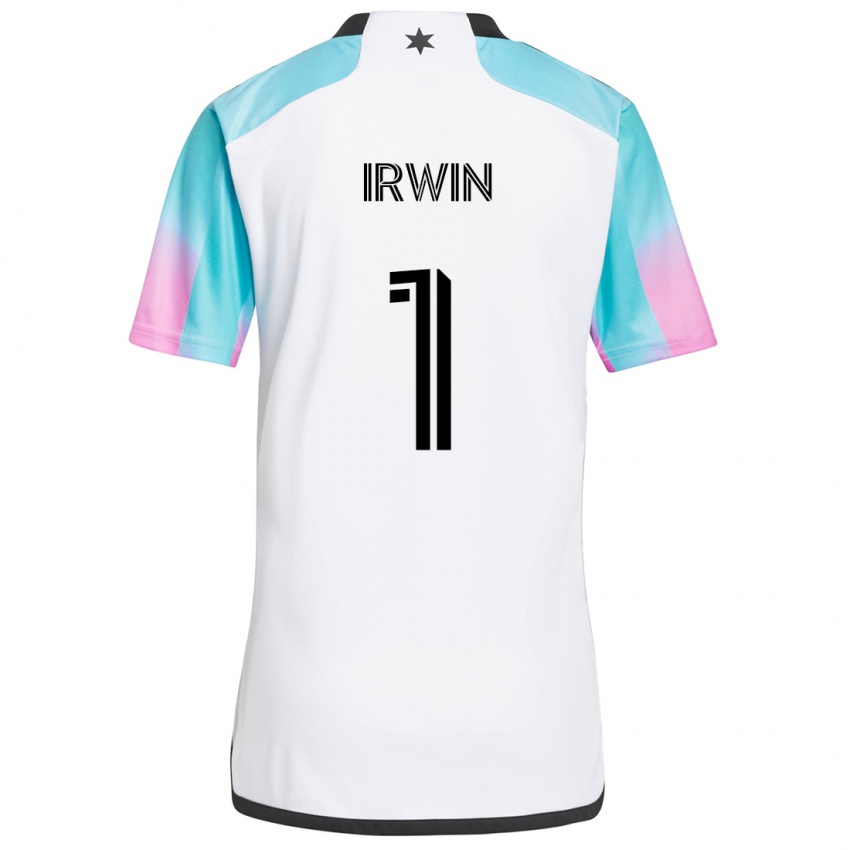 Homem Camisola Clint Irwin #1 Branco Azul Preto Alternativa 2024/25 Camisa Brasil