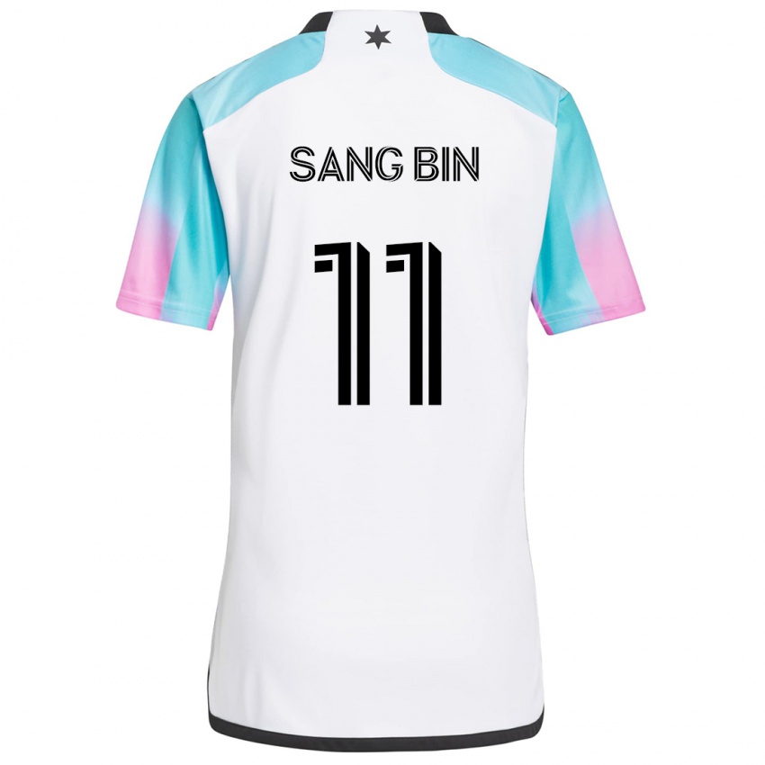 Homem Camisola Sang-Bin Jeong #11 Branco Azul Preto Alternativa 2024/25 Camisa Brasil