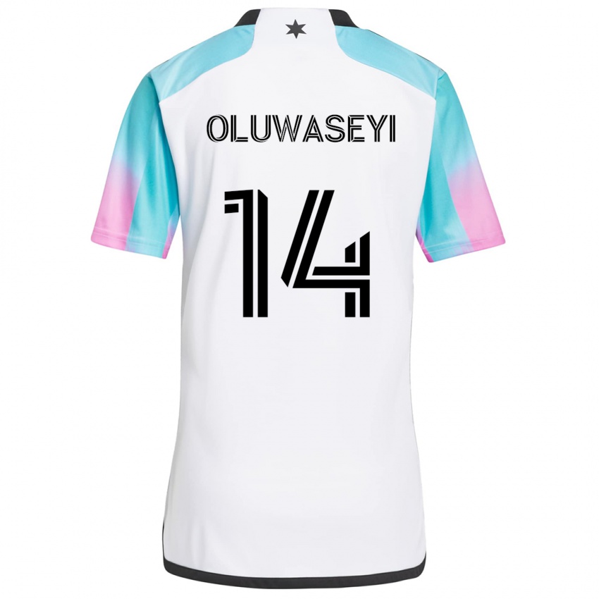 Homem Camisola Tani Oluwaseyi #14 Branco Azul Preto Alternativa 2024/25 Camisa Brasil