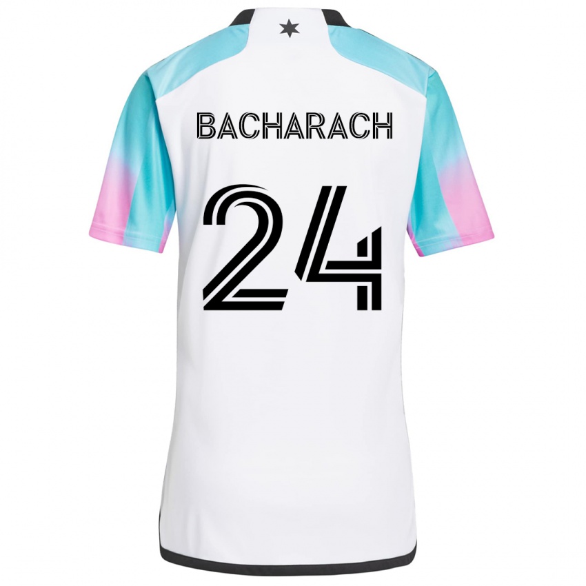 Homem Camisola Hugo Bacharach #24 Branco Azul Preto Alternativa 2024/25 Camisa Brasil