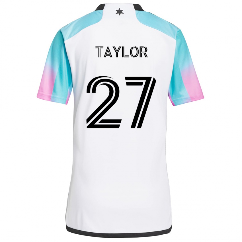 Homem Camisola D.j. Taylor #27 Branco Azul Preto Alternativa 2024/25 Camisa Brasil