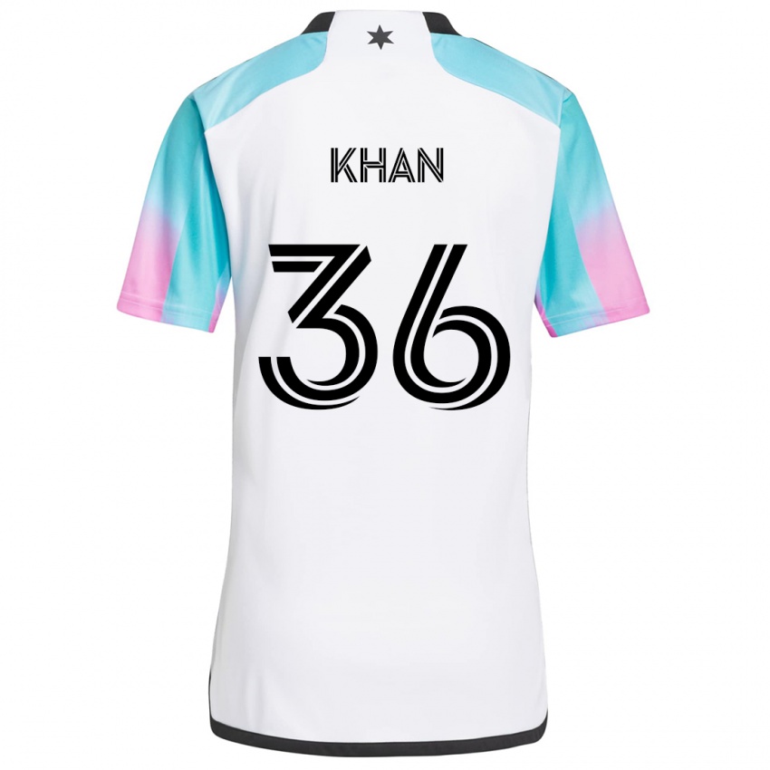 Homem Camisola Molik Khan #36 Branco Azul Preto Alternativa 2024/25 Camisa Brasil