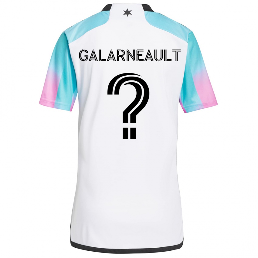 Homem Camisola Benjamin Galarneault #0 Branco Azul Preto Alternativa 2024/25 Camisa Brasil