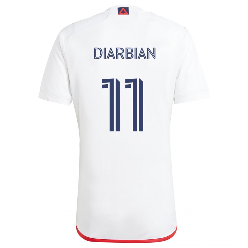 Homem Camisola Gevork Diarbian #11 Branco Vermelho Alternativa 2024/25 Camisa Brasil