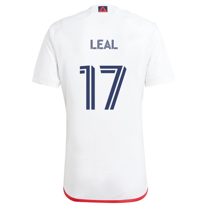 Homem Camisola Patrick Leal #17 Branco Vermelho Alternativa 2024/25 Camisa Brasil