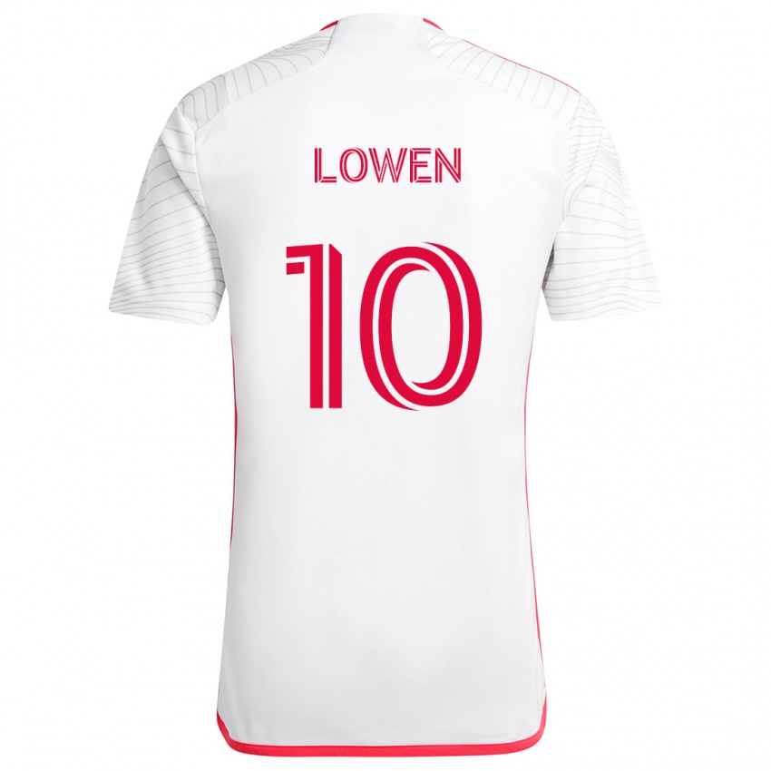 Homem Camisola Eduard Löwen #10 Branco Vermelho Alternativa 2024/25 Camisa Brasil