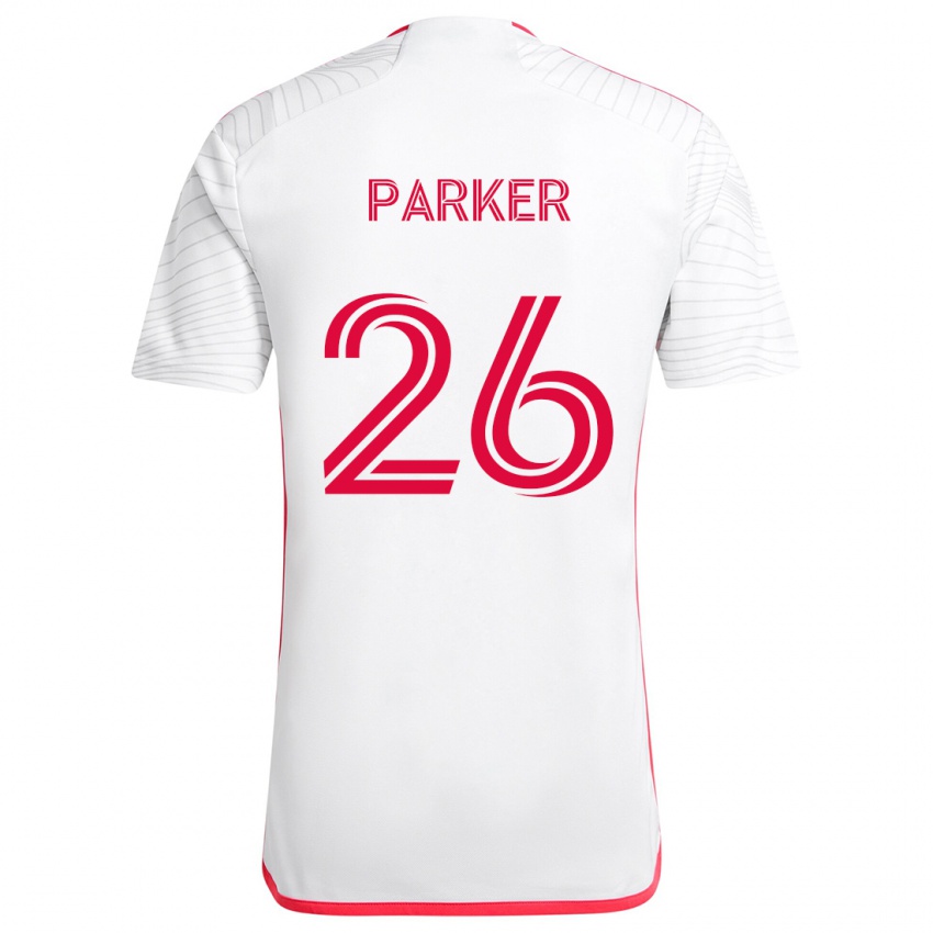 Homem Camisola Tim Parker #26 Branco Vermelho Alternativa 2024/25 Camisa Brasil