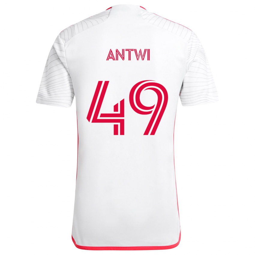 Homem Camisola Seth Antwi #49 Branco Vermelho Alternativa 2024/25 Camisa Brasil