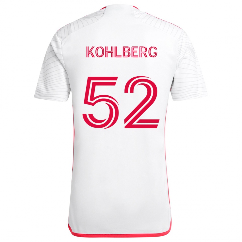 Homem Camisola Andrew Kohlberg #52 Branco Vermelho Alternativa 2024/25 Camisa Brasil