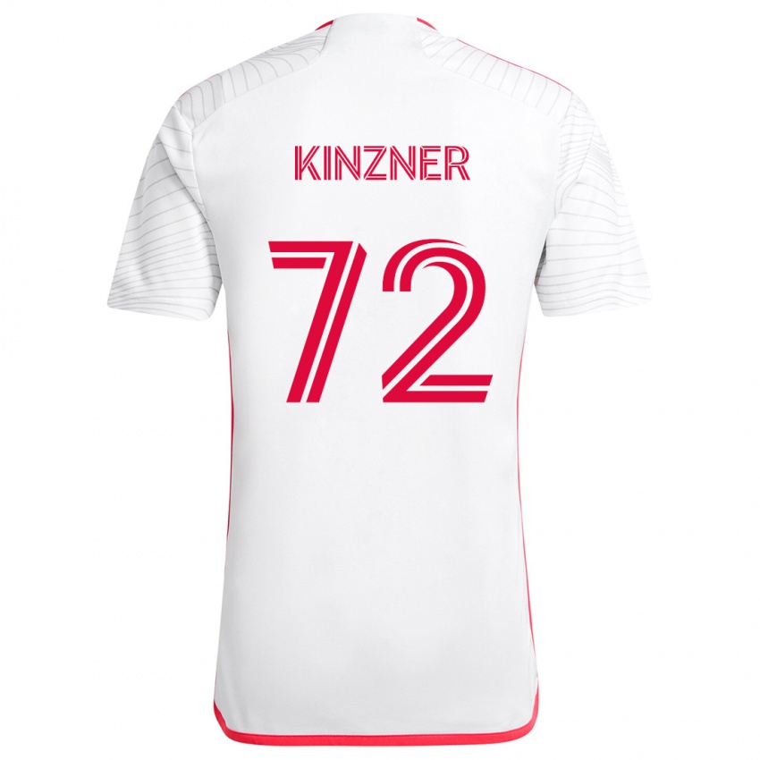 Homem Camisola Eric Kinzner #72 Branco Vermelho Alternativa 2024/25 Camisa Brasil